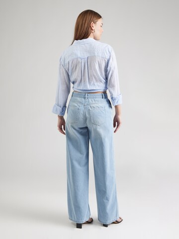MSCH COPENHAGEN Wide leg Jeans 'Ingrid Lis' in Blue