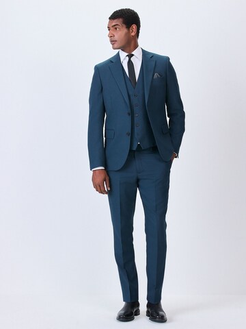 Next Slimfit Παντελόνι με τσάκιση σε μπλε