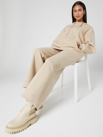 Hoermanseder x About You Wide leg Trousers in Beige