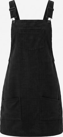 Cupshe Sommerkleid 'Button-Strap Overall' in Schwarz: Vorderseite