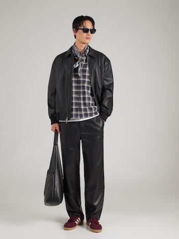 HOLLISTER Comfort Fit Πουκάμισο 'MALLCORE' σε μαύρο