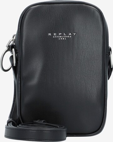 REPLAY Crossbody Bag in Black: front