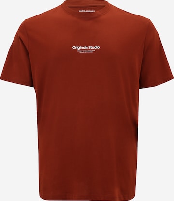 Maglietta 'JORVESTERBRO' di Jack & Jones Plus in marrone: frontale