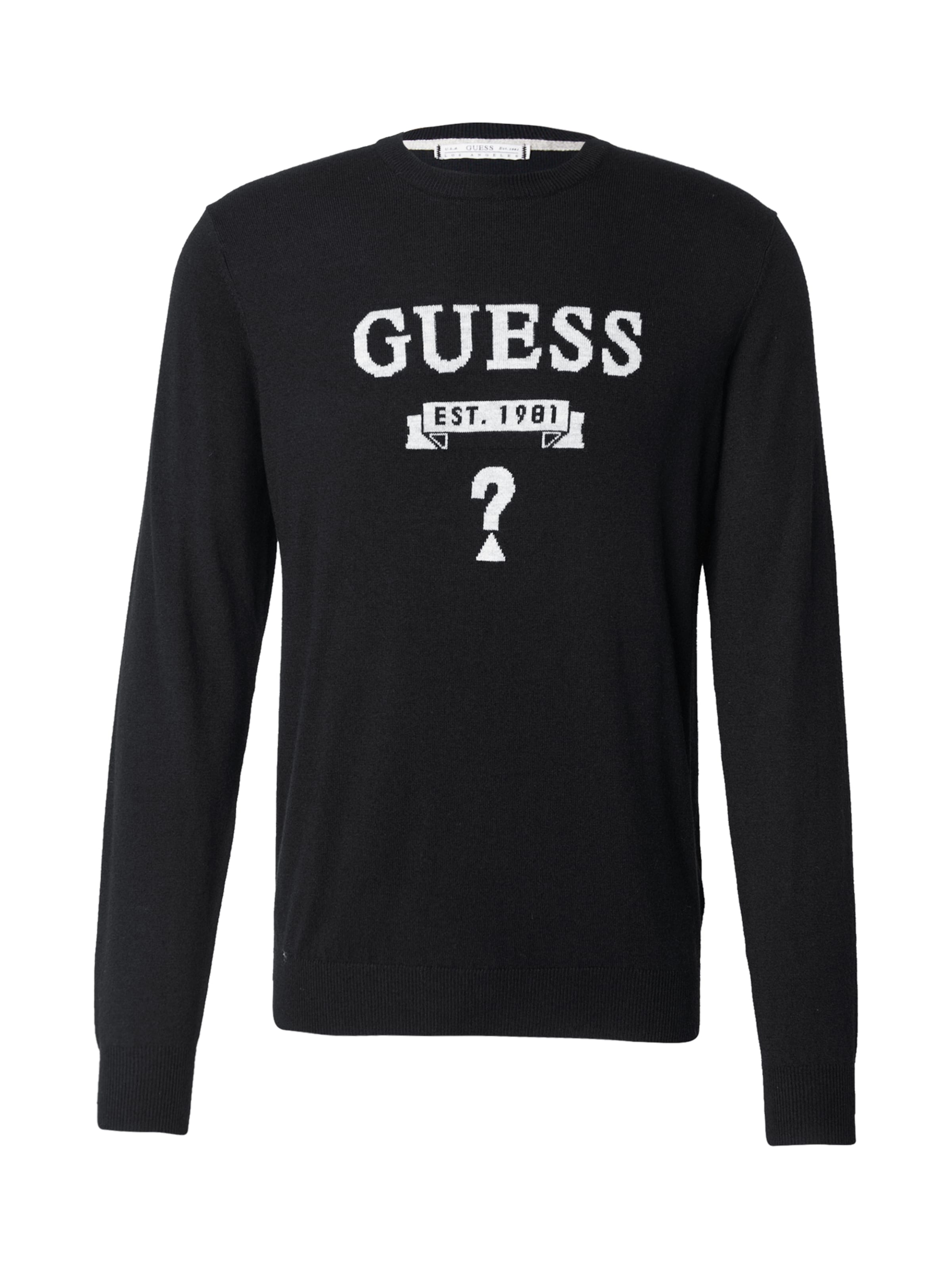 GUESS Πουλόβερ 'HAMMOND' σε μαύρο: μπροστά