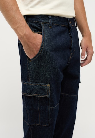 MUSTANG Loose fit Cargo Pants in Blue