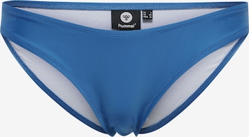 Hummel Athletic Bikini Bottoms 'Tanga' in Blue: front