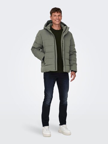 Giacca invernale 'ONSCAYSON' di Only & Sons in grigio