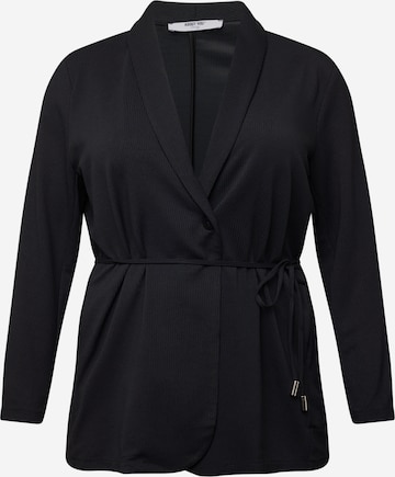 Blazer 'Thassia' ABOUT YOU Curvy en noir : devant