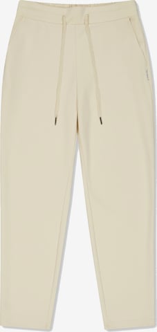 Pantalon chino Le Temps Des Cerises en beige : devant