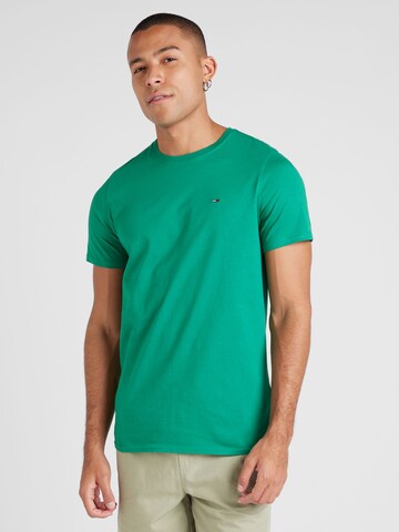 T-Shirt Tommy Jeans en vert : devant