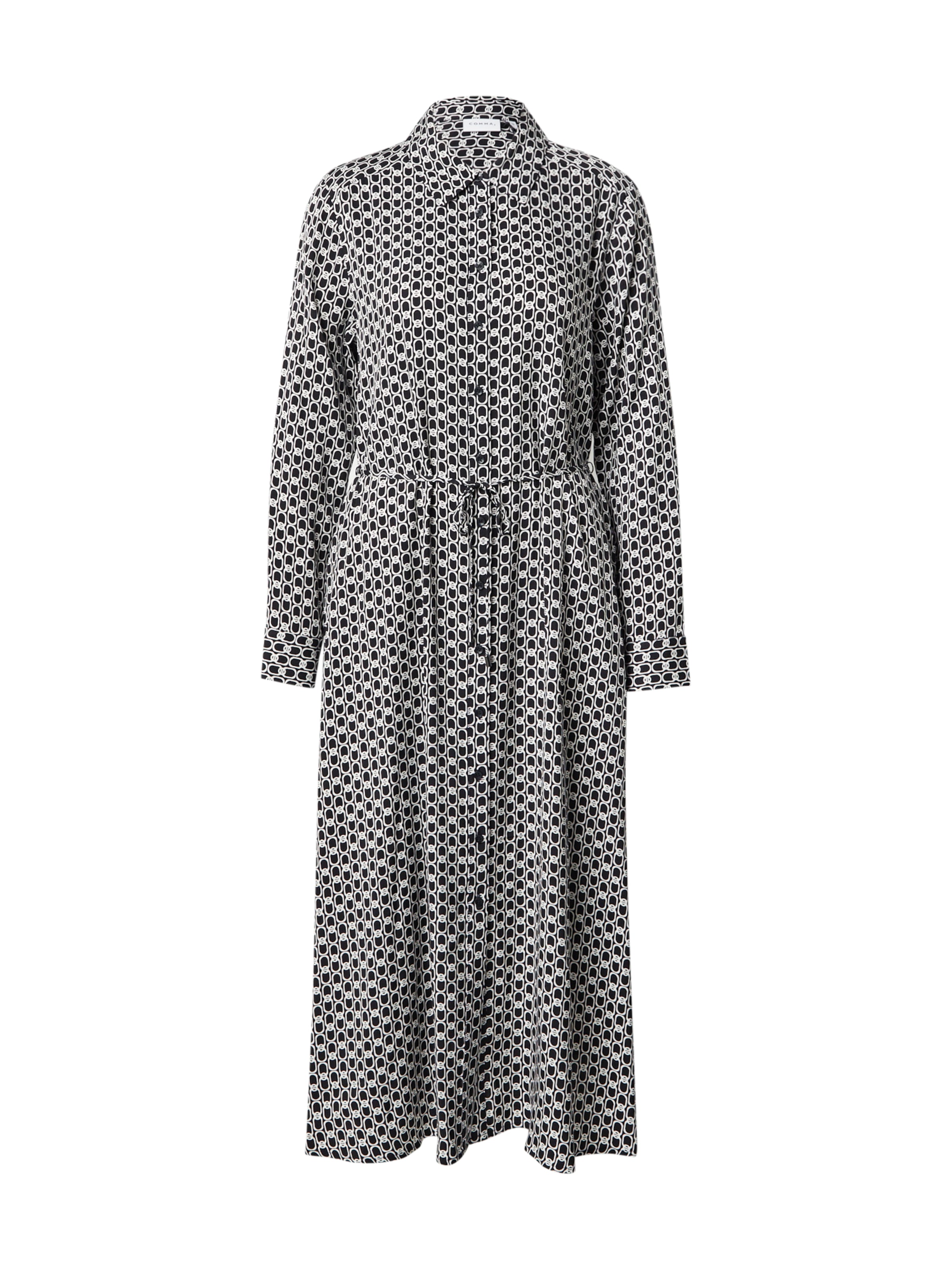 COMMA Sukienka koszulowa w kolorze czarny: przód