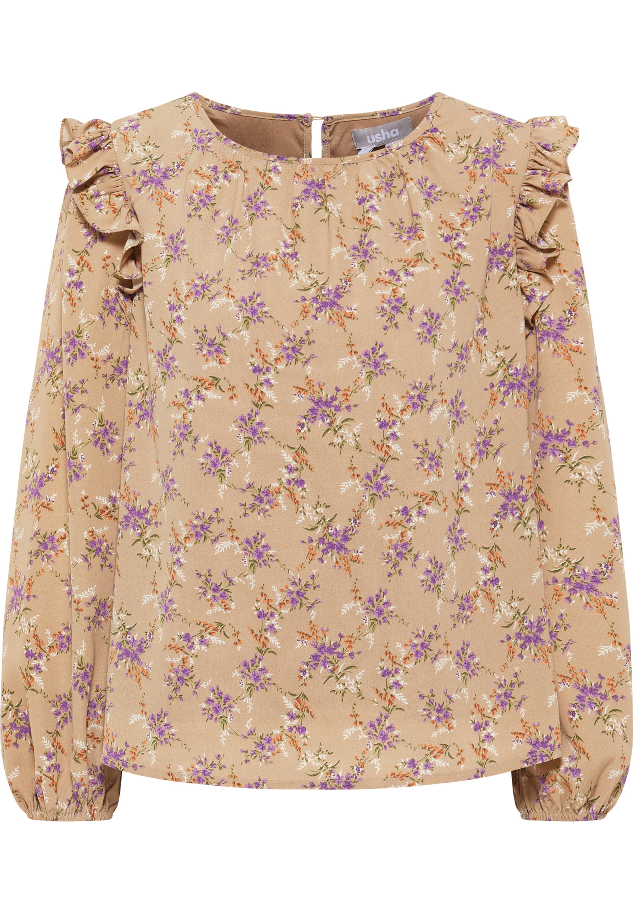Usha Blouse in Beige: front