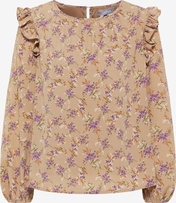 Usha Blouse in Beige: voorkant