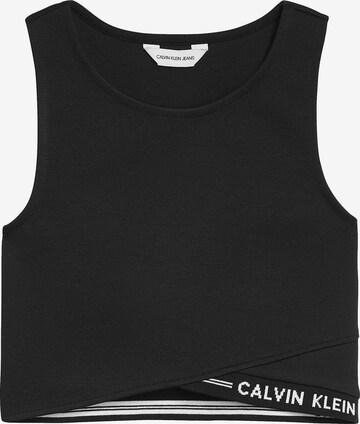 Calvin Klein Jeans Top in Black: front