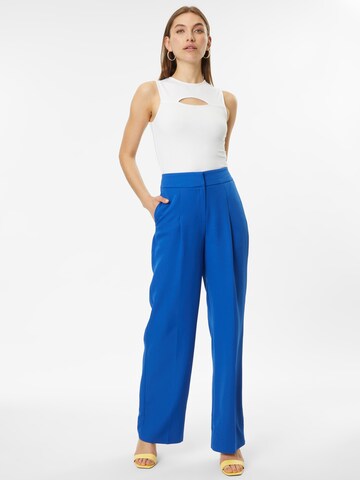 Dorothy Perkins - Pierna ancha Pantalón plisado en azul