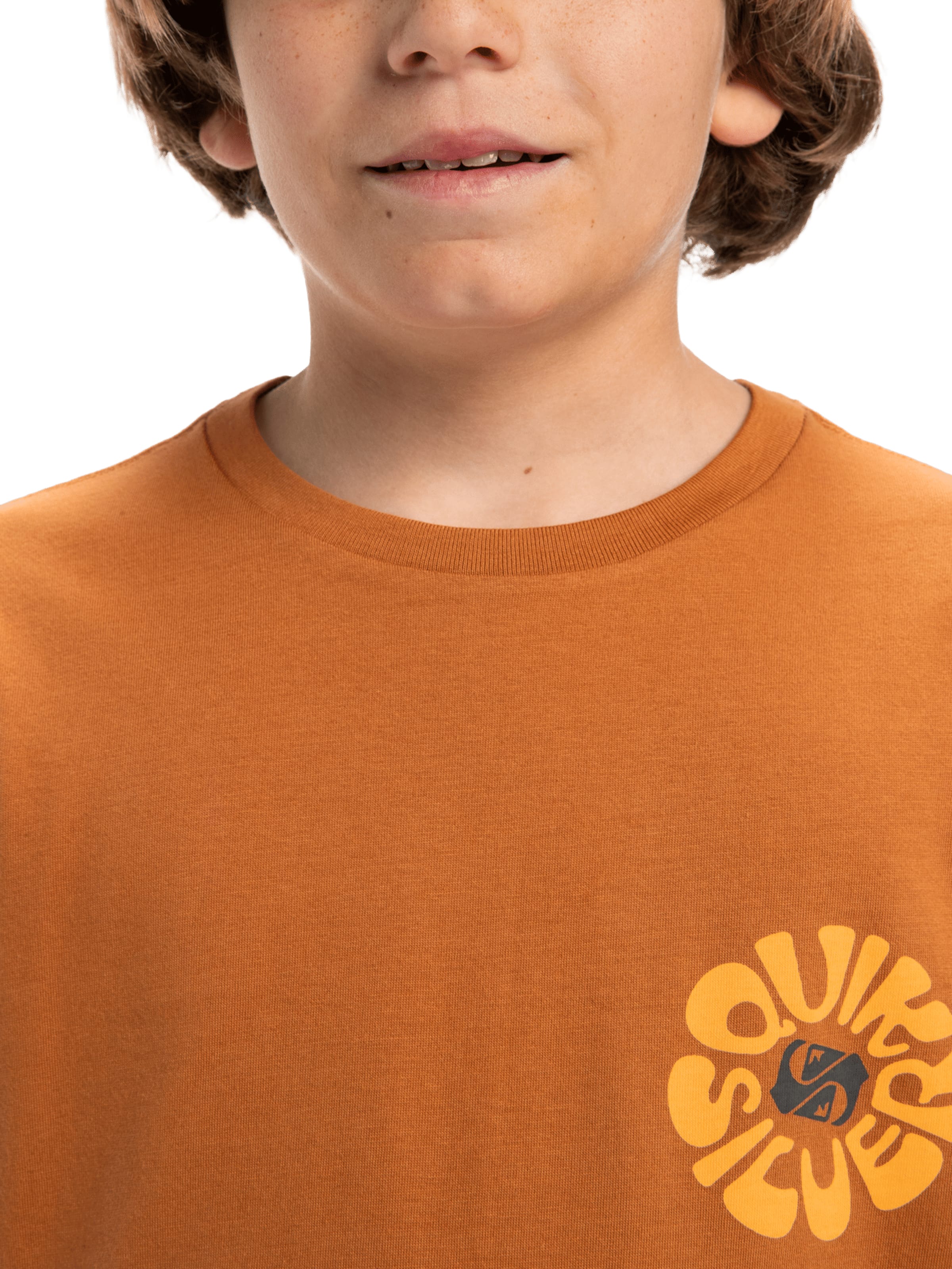 QUIKSILVER T-Shirt 'Evo Road End' in Orange