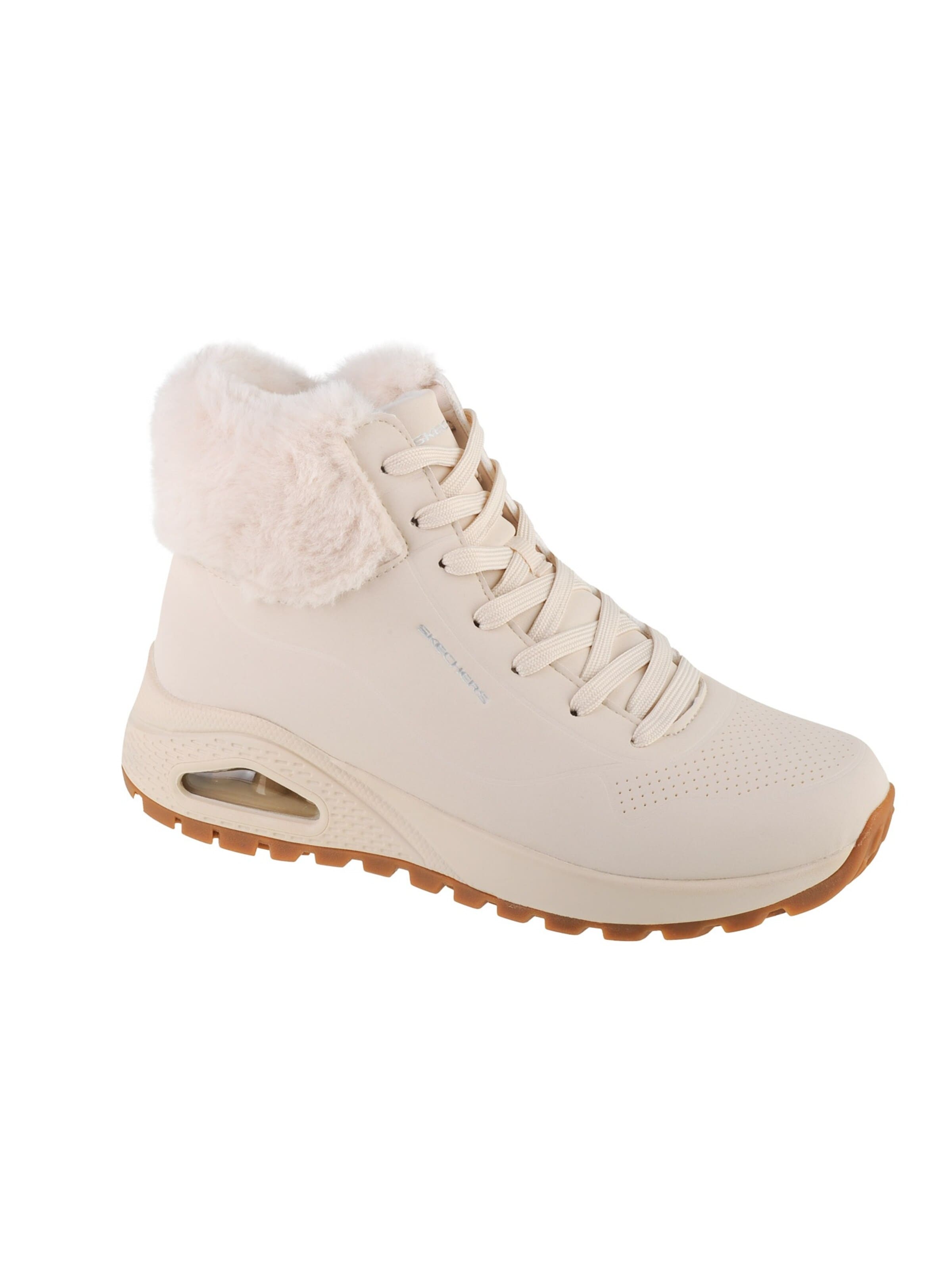 SKECHERS Lace-up bootie 'Uno Rugged - Fall Air' in Beige: front