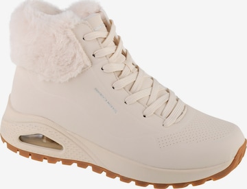 SKECHERS Lace-up bootie 'Uno Rugged - Fall Air' in Beige: front