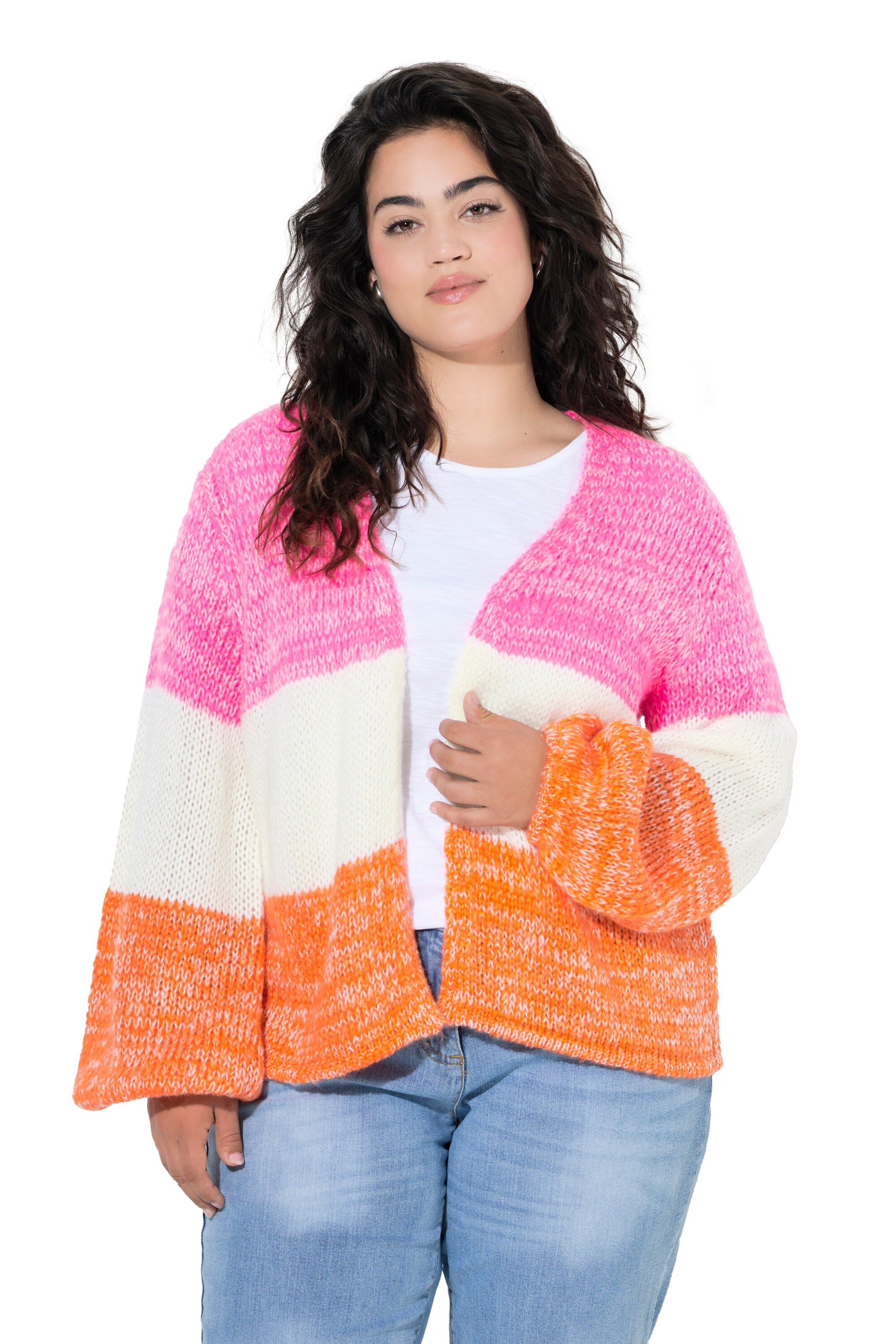 Angel of Style Strickjacke in Orange: Vorderseite