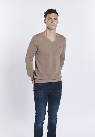 DENIM CULTURE Trui ' ROMEO ' in Beige