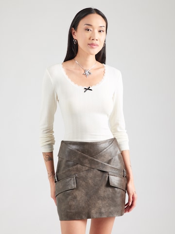 ONLY Shirt 'ONLLAIKA' in Beige: front