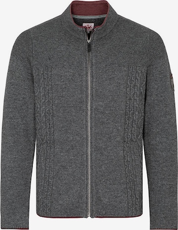 SPIETH & WENSKY Knit Cardigan 'Rogan' in Grey: front