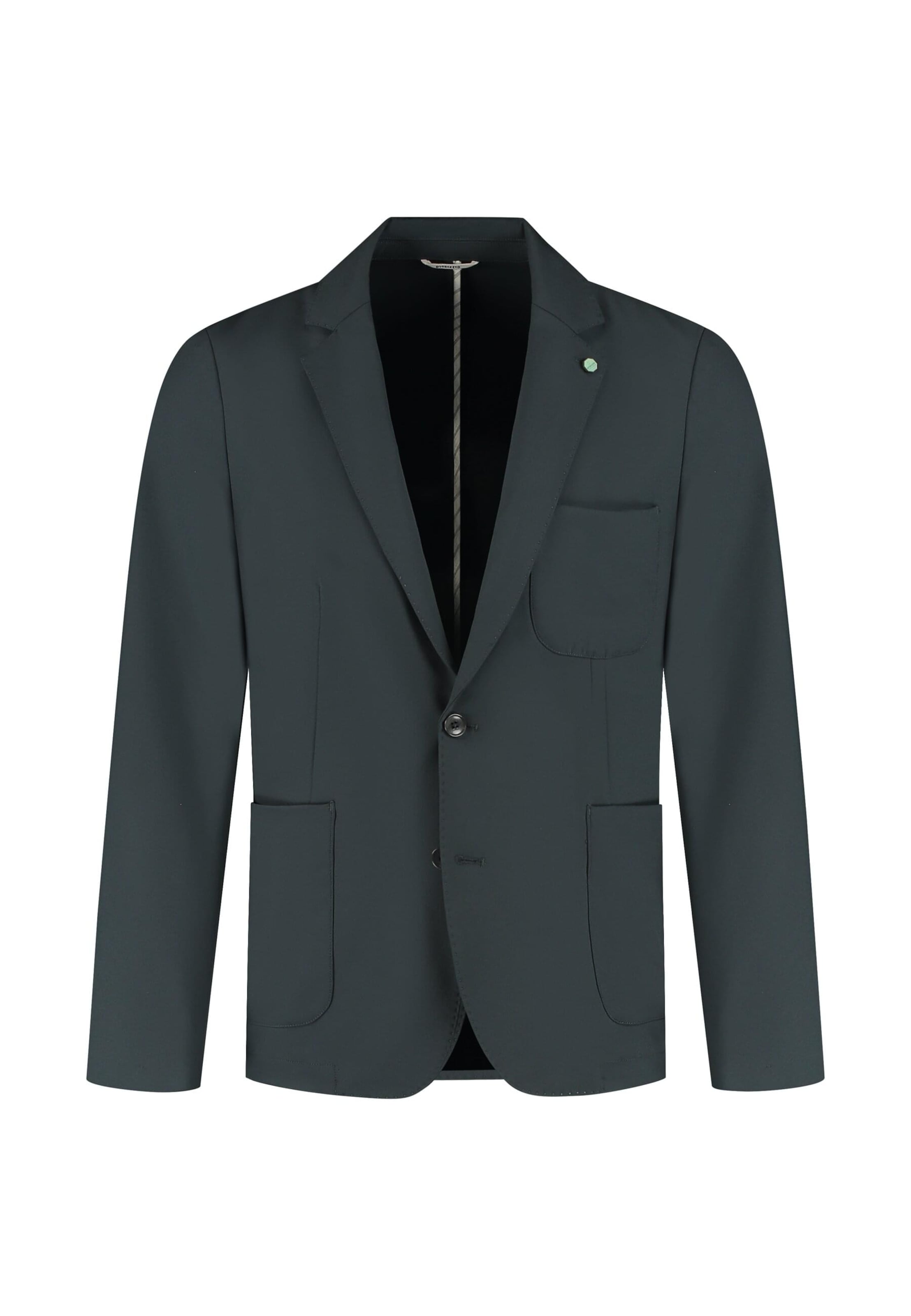 Dstrezzed Regular fit Colbert 'Norris Tech Weave' in Grijs: voorkant