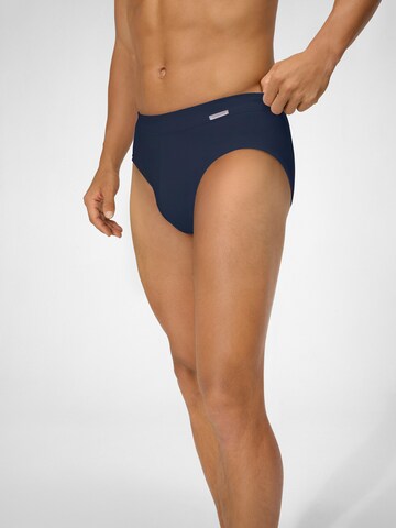 Ammann Slip ' 181 Feinripp ' in Blue: front