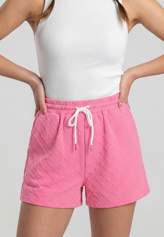 Regular Pantalon 'Fashion Look' Jika en rose : devant