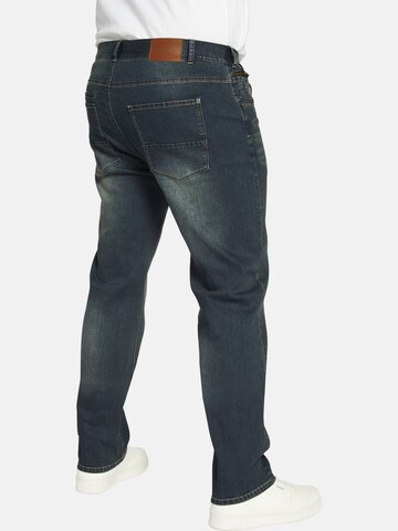 Charles Colby Loosefit Jeans ' Baron Tahams ' in Blauw