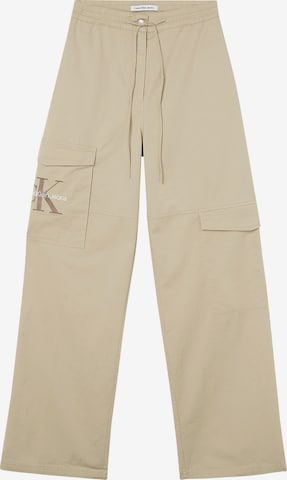 Calvin Klein Jeans Loosefit Hose in Beige: predná strana