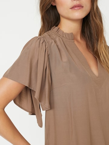 Camicia da donna 'ToraCC Frill V' di co'couture in marrone
