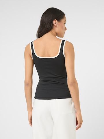 FILA - Top 'MAIANO slim logo rib tank top' en negro
