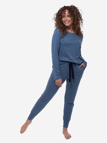 Ammann Pyjama 'Night & Home' in Blau