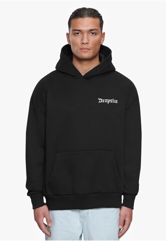 Sweat-shirt Dropsize en noir : devant