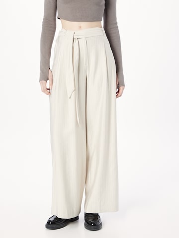 MSCH COPENHAGEN - regular Pantalón plisado 'Joanita' en beige: frente