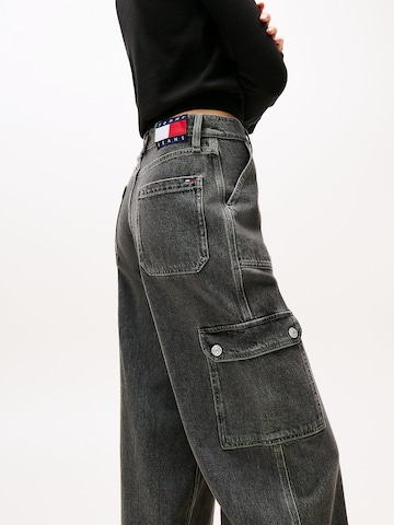 Tommy Jeans Loosefit Cargojeans 'Claire' in Grijs