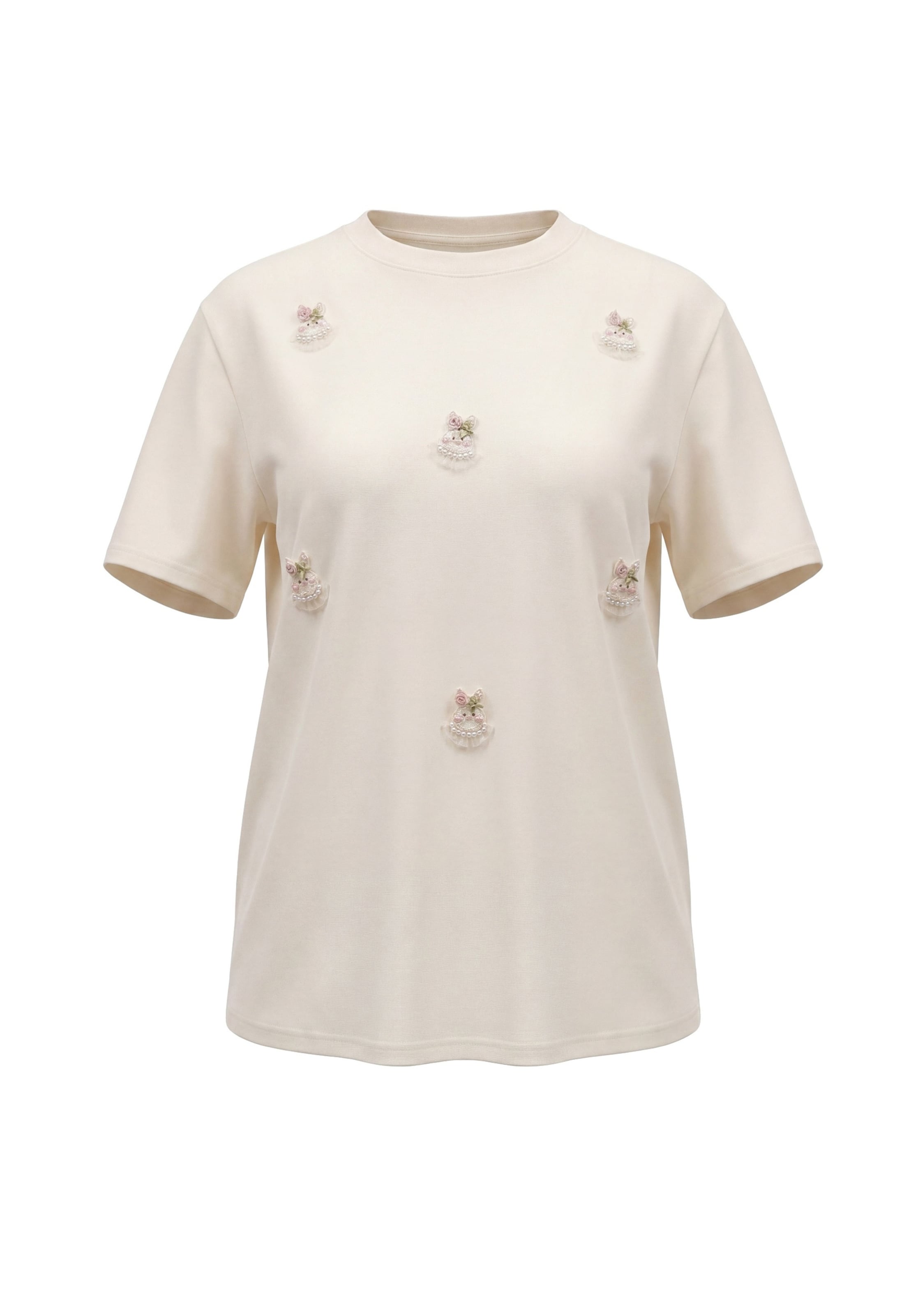 MYMO - Camiseta 'Pop' en beige: frente