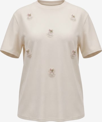 MYMO - Camiseta 'Pop' en beige: frente