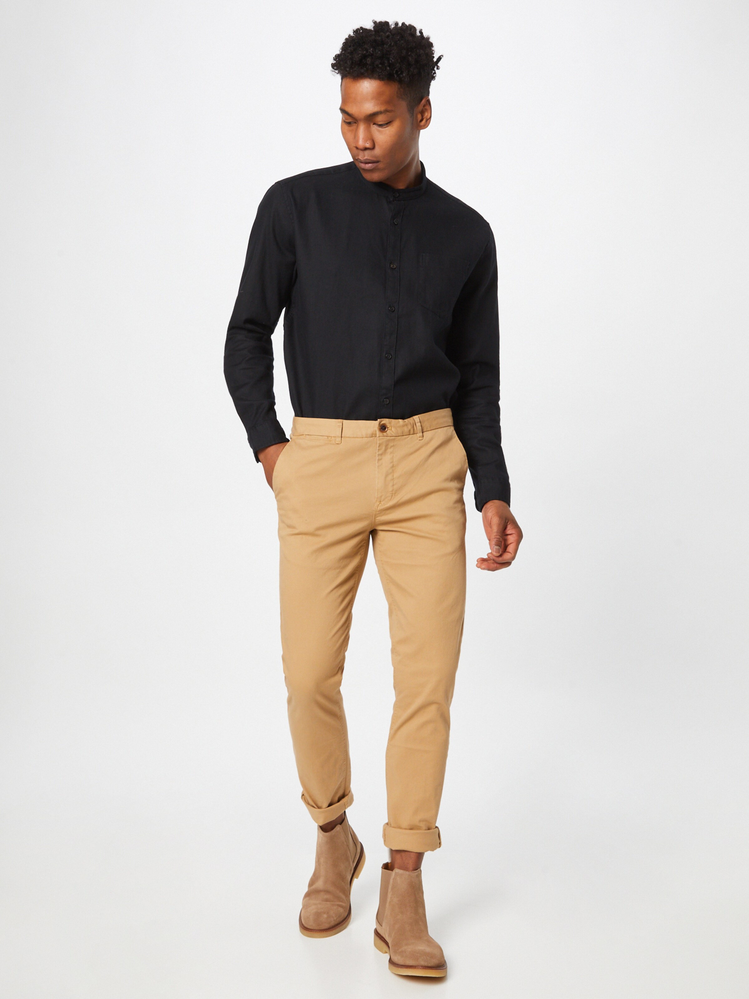 ESPRIT Button Up Shirt in Black | ABOUT YOU