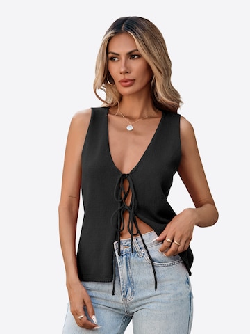 Imily Bela Πλεκτό γιλέκο σε μαύρο: μπροστά