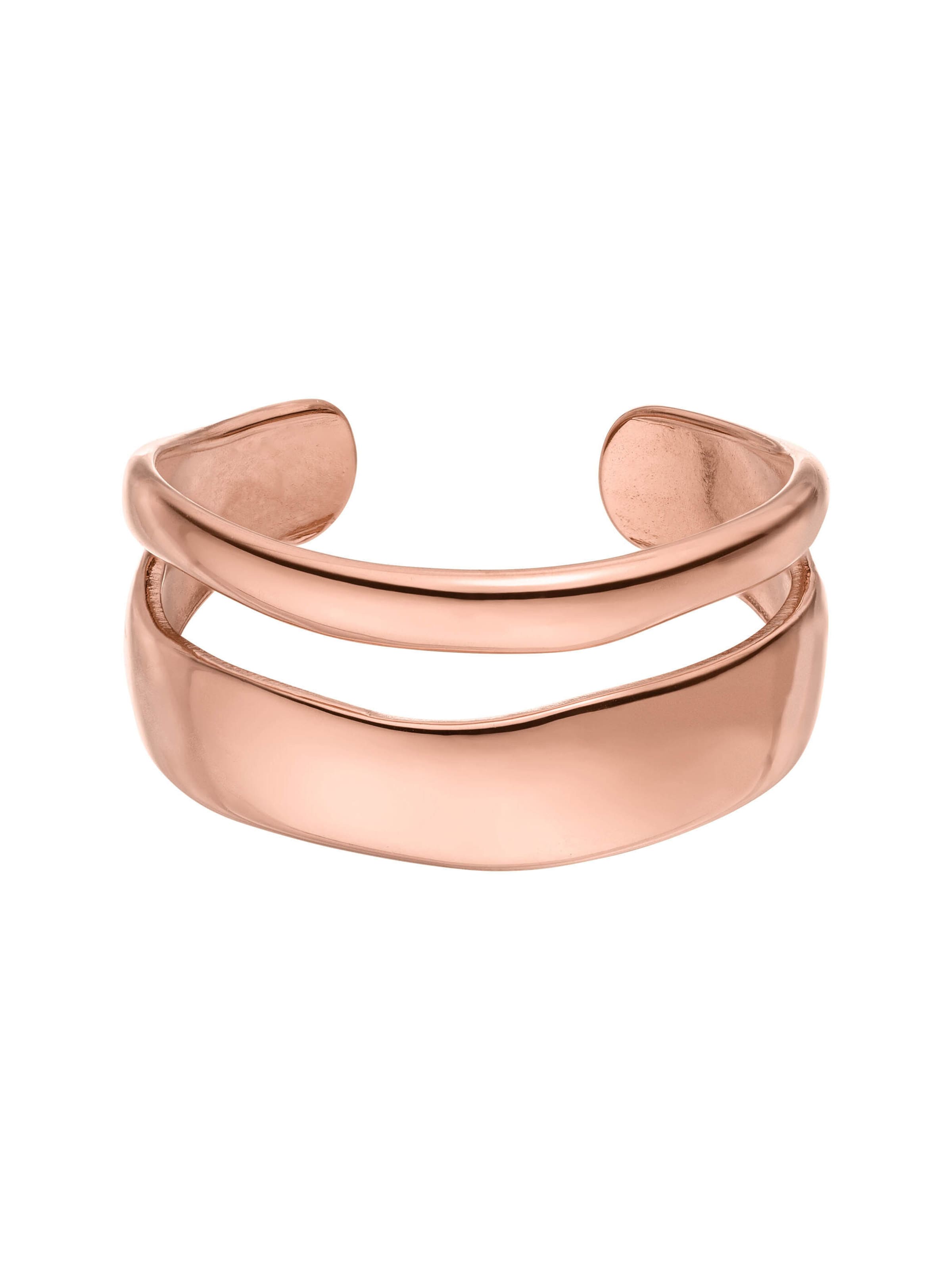 PURELEI Ring 'Twin Tides' in Gold: Vorderseite