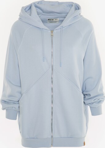 BIG STAR Zip-Up Hoodie 'Zinaida' in Blue: front