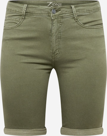 Z-One Slim fit Jeans 'Jenny' in Green: front