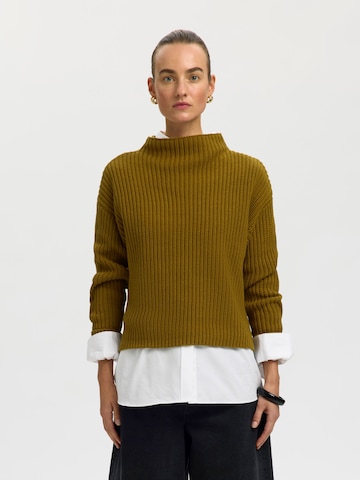 SELECTED - Jersey 'SLFSELMA SUS' en verde: frente