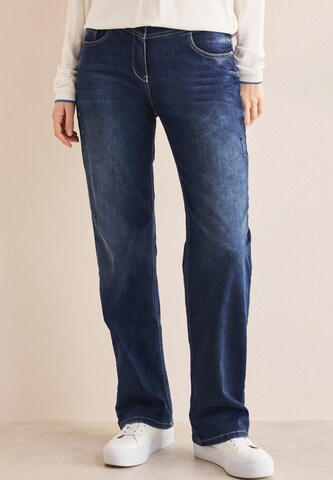 CECIL Loosefit Wide Leg Jeans in Blau: Vorderseite