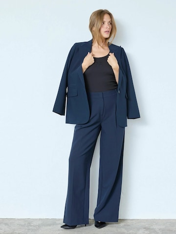 Wide Leg Pantalon 'CCVola' co'couture en bleu