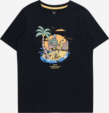 Jack & Jones Junior T-shirt 'ZION' i blå: framsida