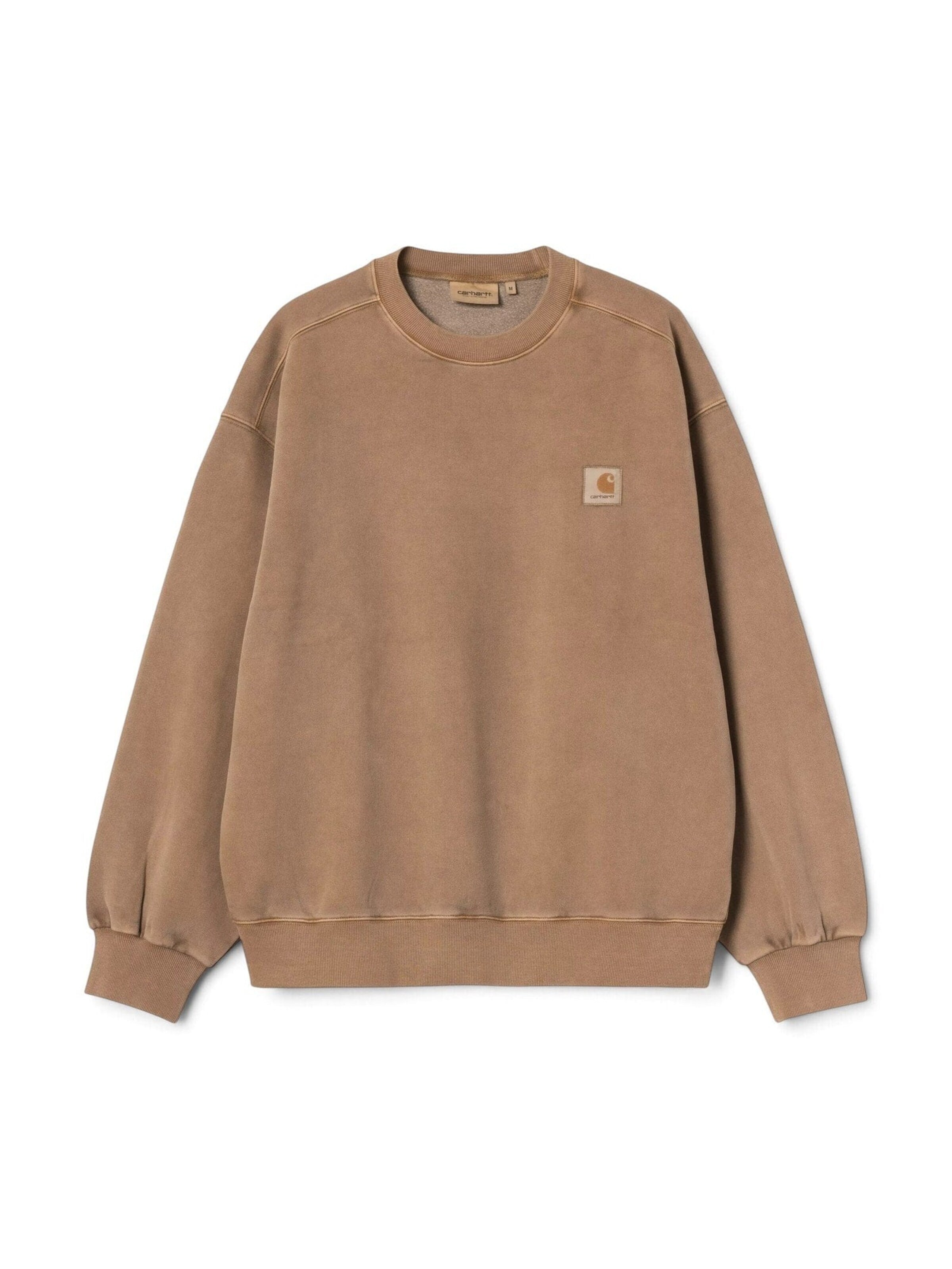 Carhartt WIP Bluzka sportowa 'VISTA SWEAT BROWN GARMENT DY ED' w kolorze brązowy: przód