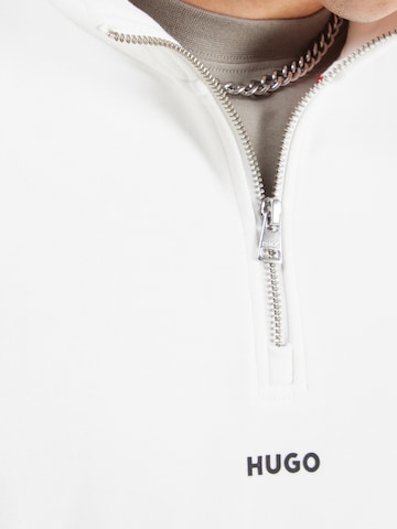 HUGO Sweatshirt 'Durty244' i vit
